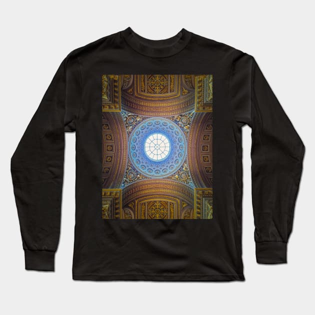 ornate ceiling architectural details Long Sleeve T-Shirt by psychoshadow